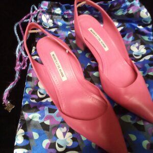 Manolo Blahnik  pink shoes.  Size 39 1\2, US 8 1\2